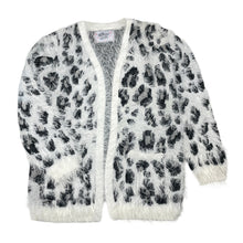 Load image into Gallery viewer, Girls YOUNG DIMENSION, soft feel fluffy open-style cardigan / sweater, EUC, size 7-8,  
