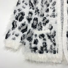 Load image into Gallery viewer, Girls YOUNG DIMENSION, soft feel fluffy open-style cardigan / sweater, EUC, size 7-8,  