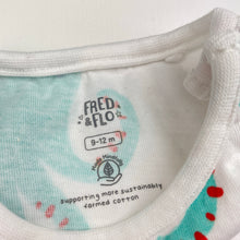 Load image into Gallery viewer, Boys F&amp;F, cotton romper, whales, FUC, size 0,  