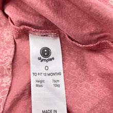 Load image into Gallery viewer, Girls Dymples, floral organic cotton long sleeve top, EUC, size 0,  