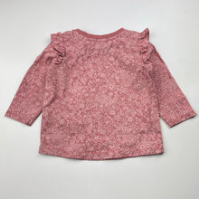 Load image into Gallery viewer, Girls Dymples, floral organic cotton long sleeve top, EUC, size 0,  