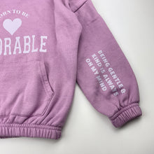 Load image into Gallery viewer, Girls Mango, fleece lined hoodie sweater, pilling, FUC, size 5,  