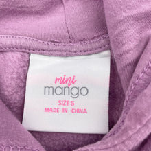 Load image into Gallery viewer, Girls Mango, fleece lined hoodie sweater, pilling, FUC, size 5,  