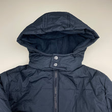 Load image into Gallery viewer, Boys Urban Supply, navy hooded jacket / coat, EUC, size 8,  