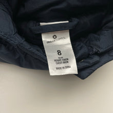 Load image into Gallery viewer, Boys Urban Supply, navy hooded jacket / coat, EUC, size 8,  