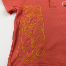 Load image into Gallery viewer, Boys ANAKIDS, embroidered polo shirt top, tiger, marks on back, FUC, size 7,  