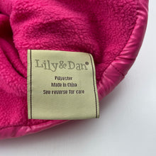 Load image into Gallery viewer, Girls Lily &amp; Dan, fleece lined hooded puffer vest / jacket, EUC, size 4,  