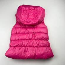Load image into Gallery viewer, Girls Lily &amp; Dan, fleece lined hooded puffer vest / jacket, EUC, size 4,  