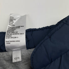 Load image into Gallery viewer, Boys Tiny Little Wonders, cotton lined navy vest, GUC, size 0,  