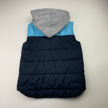 Load image into Gallery viewer, Boys Kids &amp; Co, hooded puffer vest / sleeveless jacket, GUC, size 4,  