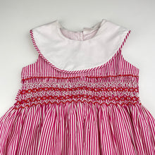 Load image into Gallery viewer, Girls TAMIE, vintage smocked lined dress, GUC, size 3, L: 55cm
