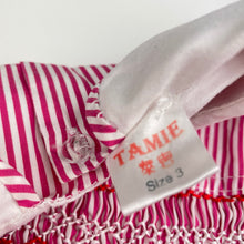 Load image into Gallery viewer, Girls TAMIE, vintage smocked lined dress, GUC, size 3, L: 55cm