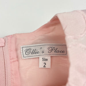 Girls Ollie's Place, lined tulle party dress, GUC, size 2, L: 53cm