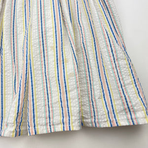 Girls TAMIE, vintage lined striped dress, light marks, FUC, size 3, L: 53cm