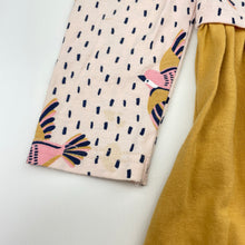 Load image into Gallery viewer, Girls Cotton On, cotton long sleeve dress, birds, light marks back left cuff, FUC, size 8, L: 62cm
