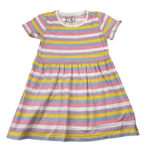 Load image into Gallery viewer, Girls KID, striped cotton t-shirt dress, FUC, size 5, L: 52cm