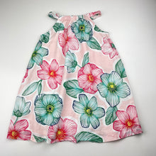 Load image into Gallery viewer, Girls Milkshake, lined lightweight floral cotton summer dress, FUC, size 3, L: 53cm