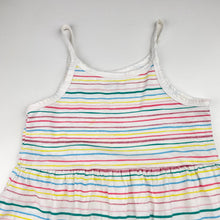 Load image into Gallery viewer, Girls Anko, striped cotton summer dress, FUC, size 4, L: 51cm