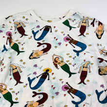 Load image into Gallery viewer, Girls STELLA MCCARTNEY, cotton t-shirt dress, mermaids, EUC, size 8, L: 62cm