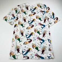 Load image into Gallery viewer, Girls STELLA MCCARTNEY, cotton t-shirt dress, mermaids, EUC, size 8, L: 62cm