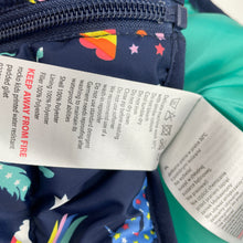 Load image into Gallery viewer, Girls MOUNTAIN WAREHOUSE, thick puffer vest / sleeveless jacket, unicorns, GUC, size 11-12,  