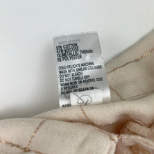 Load image into Gallery viewer, Girls Anko, cream &amp; rose gold check long sleeve shirt, EUC, size 8,  
