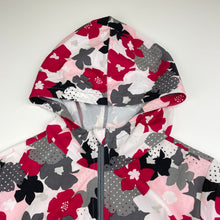 Load image into Gallery viewer, Girls AVIA, lightweight floral hooded jacket, GUC, size 7-8,  