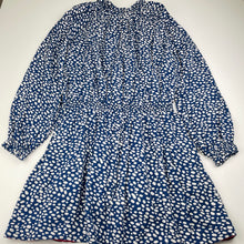Load image into Gallery viewer, Girls Boden, cotton lined viscose long sleeve dress, GUC, size 9-10, L: 70cm