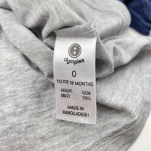 Load image into Gallery viewer, Boys Dymples, long sleeve tee / top, GUC, size 0,  