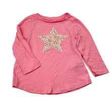 Load image into Gallery viewer, Girls Cotton On, cotton long sleeve tee / top, sequin star, EUC, size 2,  