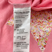 Load image into Gallery viewer, Girls Cotton On, cotton long sleeve tee / top, sequin star, EUC, size 2,  