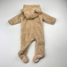 Load image into Gallery viewer, Unisex Baby Berry, soft fleece zip coverall / romper, EUC, size 0000,  