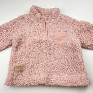 Girls Ackermans Baby, pink boucle sweater / jumper, EUC, size 0,  