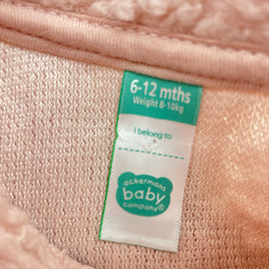Girls Ackermans Baby, pink boucle sweater / jumper, EUC, size 0,  