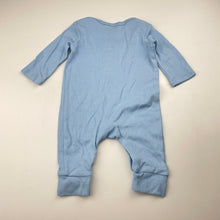 Load image into Gallery viewer, Boys Target, blue cotton romper, dinosaur, EUC, size 0000,  