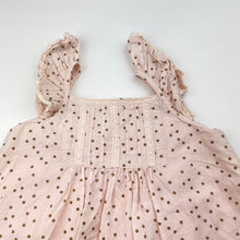 Load image into Gallery viewer, Girls Dymples, lined spotted cotton summer top, GUC, size 1,  