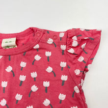 Load image into Gallery viewer, Girls ALANA, floral organic cotton tee / top, FUC, size 0,  