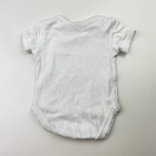 Load image into Gallery viewer, Girls Baby Berry, organic pointelle cotton bodysuit / romper, EUC, size 0000,  