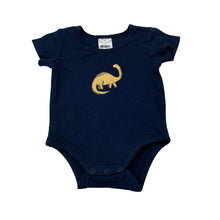 Load image into Gallery viewer, Boys Anko, navy cotton bodysuit / romper, dinosaur, EUC, size 0000,  