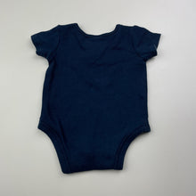 Load image into Gallery viewer, Boys Anko, navy cotton bodysuit / romper, dinosaur, EUC, size 0000,  