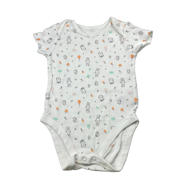 Girls Mothercare, cotton bodysuit / romper, EUC, size 0,  