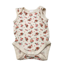 Load image into Gallery viewer, Girls Baby Berry, floral cotton bodysuit / romper, GUC, size 000,  