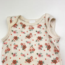 Load image into Gallery viewer, Girls Baby Berry, floral cotton bodysuit / romper, GUC, size 000,  
