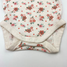 Load image into Gallery viewer, Girls Baby Berry, floral cotton bodysuit / romper, GUC, size 000,  