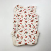 Load image into Gallery viewer, Girls Baby Berry, floral cotton bodysuit / romper, GUC, size 000,  