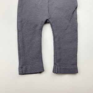Unisex Cotton On, ribbed stretchy leggings / bottoms, EUC, size 0000,  