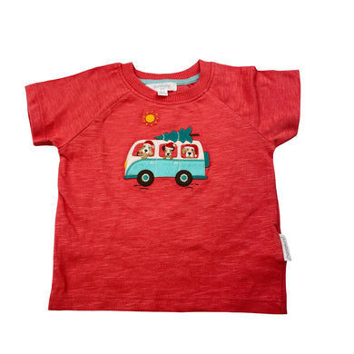 Unisex purebaby, organic cotton Christmas tee / top, EUC, size 000,  