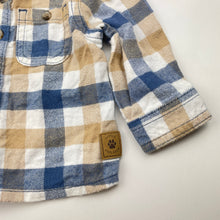 Load image into Gallery viewer, Boys Target, Australian flannel cotton long sleeve shirt, EUC, size 000,  