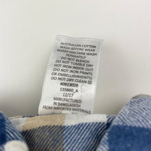 Load image into Gallery viewer, Boys Target, Australian flannel cotton long sleeve shirt, EUC, size 000,  