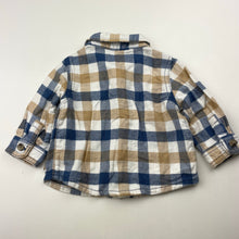 Load image into Gallery viewer, Boys Target, Australian flannel cotton long sleeve shirt, EUC, size 000,  